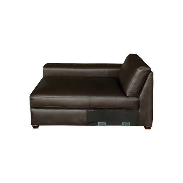 Sofa Sudut IT-1690 Left – PU Rama Dark Brown