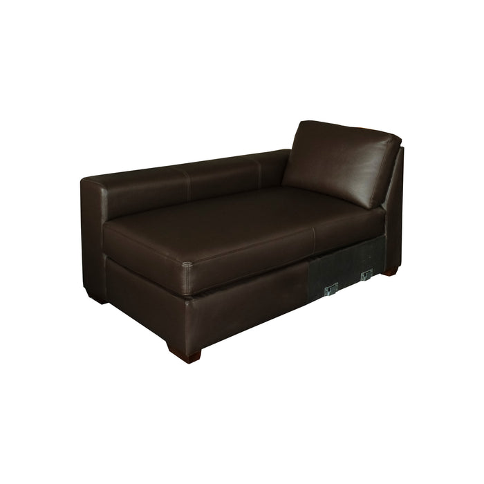 Sofa Sudut IT-1690 Left – PU Rama Dark Brown