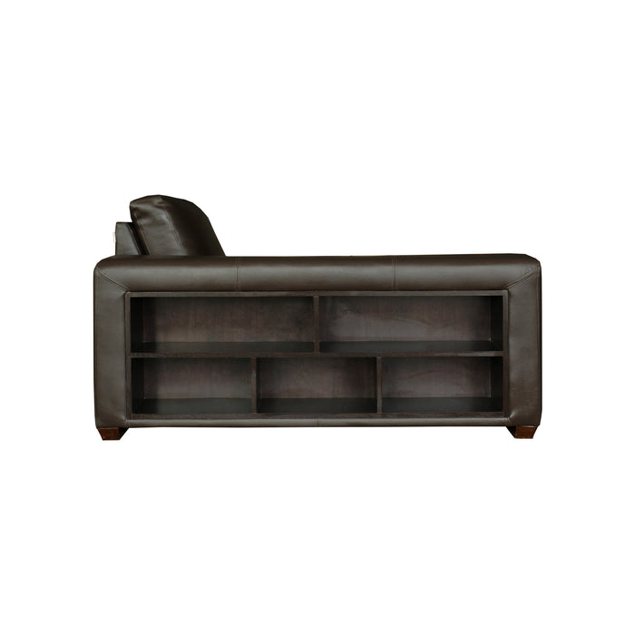 Sofa Sudut IT-1690 Left – PU Rama Dark Brown