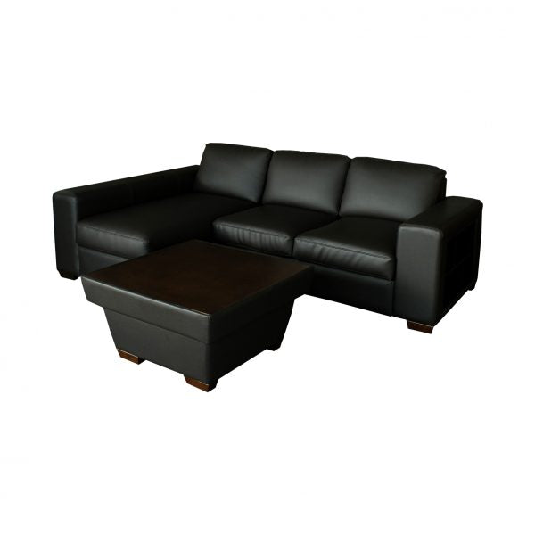 Sofa Sudut IT-1690 Left – PU Rama Dark Brown