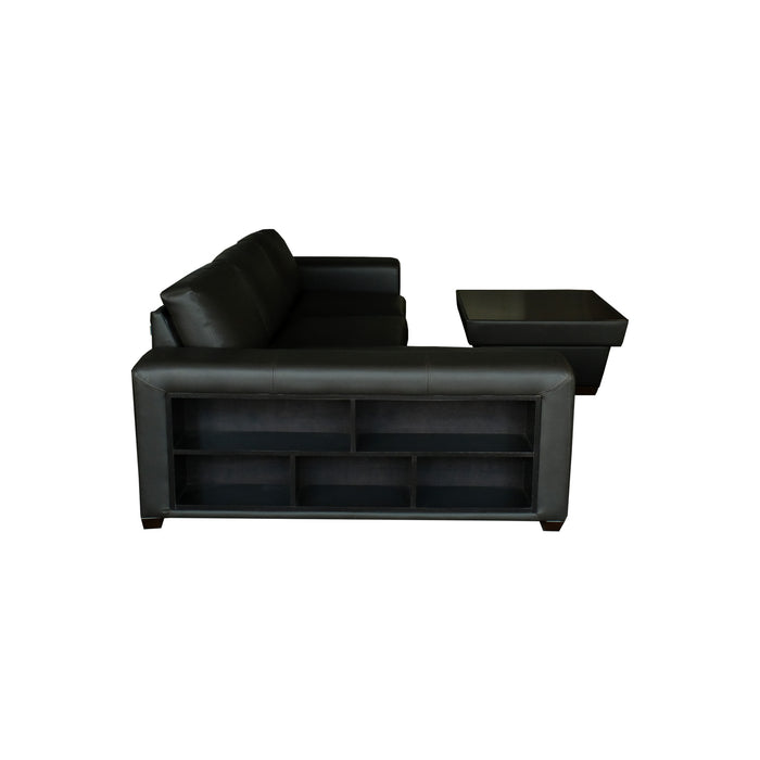 Sofa Sudut IT-1690 Left – PU Rama Dark Brown