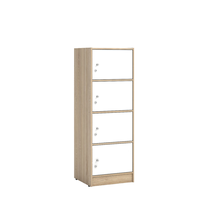 Loker Cabinet Alba RSG 4 TS - Sonoma Oak White