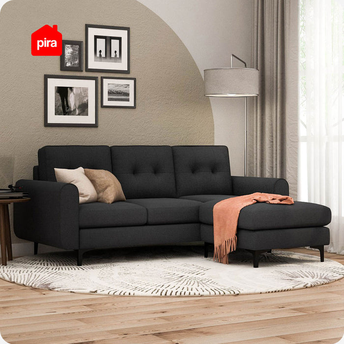 Sofa Corner Gento SFC - Grey Black