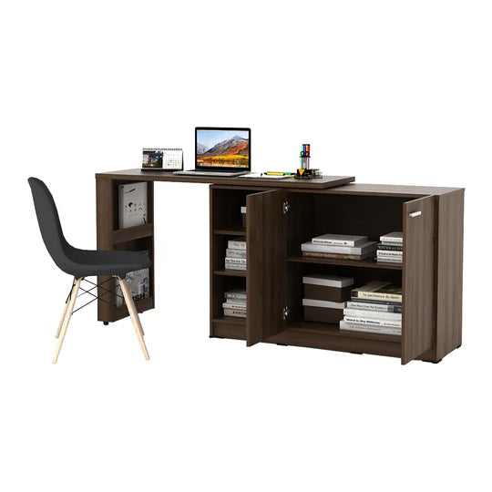 Kabinet Multifungsi Spencer – Brown Walnut